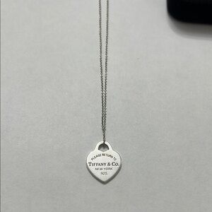 Tiffany & Co. Silver Heart Pendant Necklace